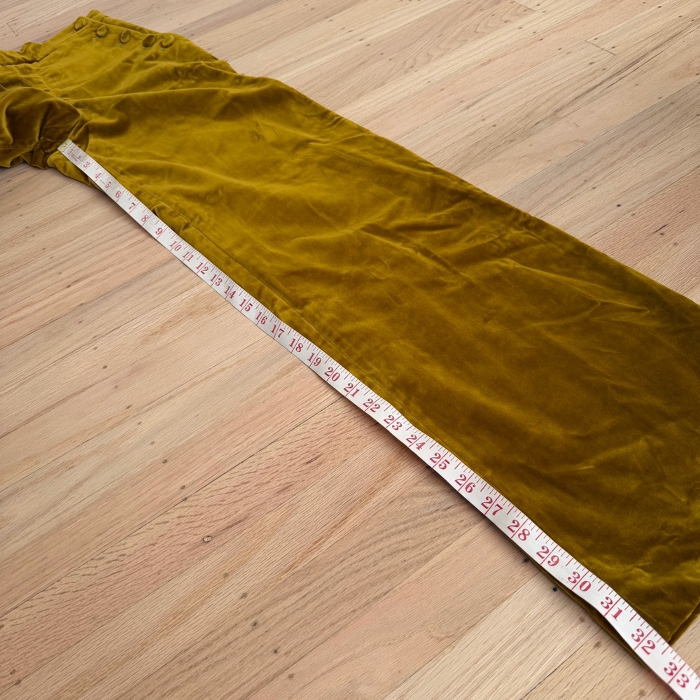 Sezane NWT Maria Dela Orden MDLO Paz Velour Sailor Wide Leg Pants Size 32 US 0 - Picture 15 of 15